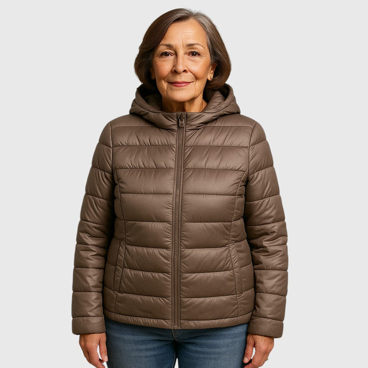 Mira Mid-Season Jacket | Champagne