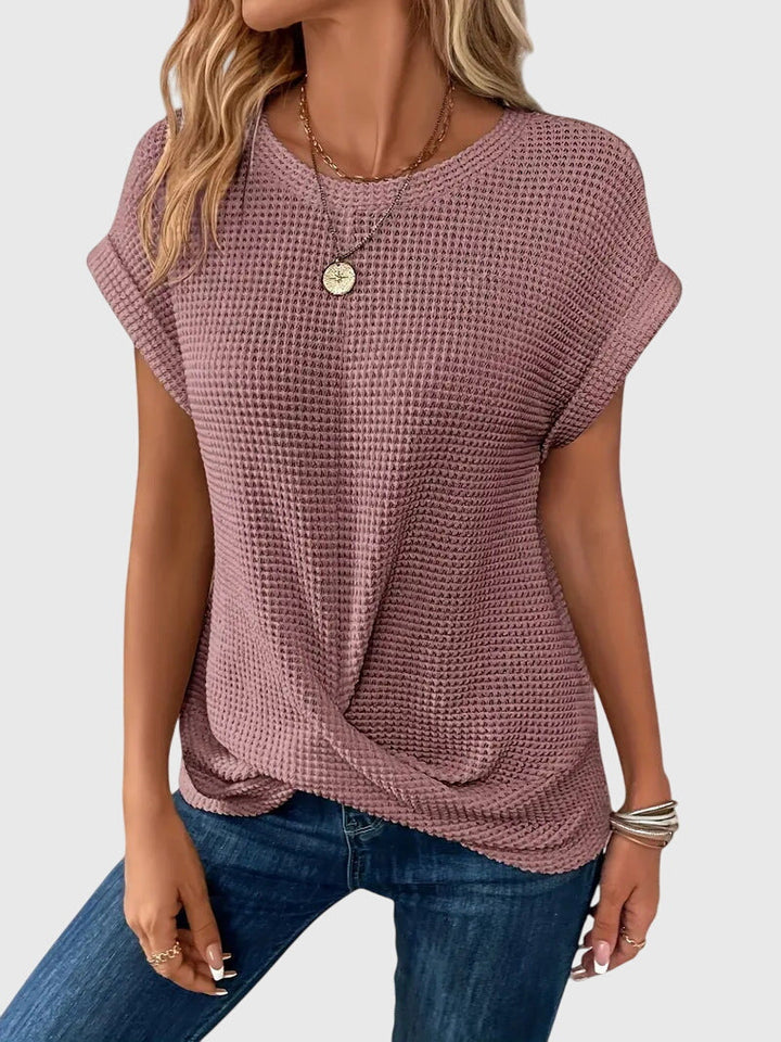 Isa | Elegantní blůza s kulatým výstřihem