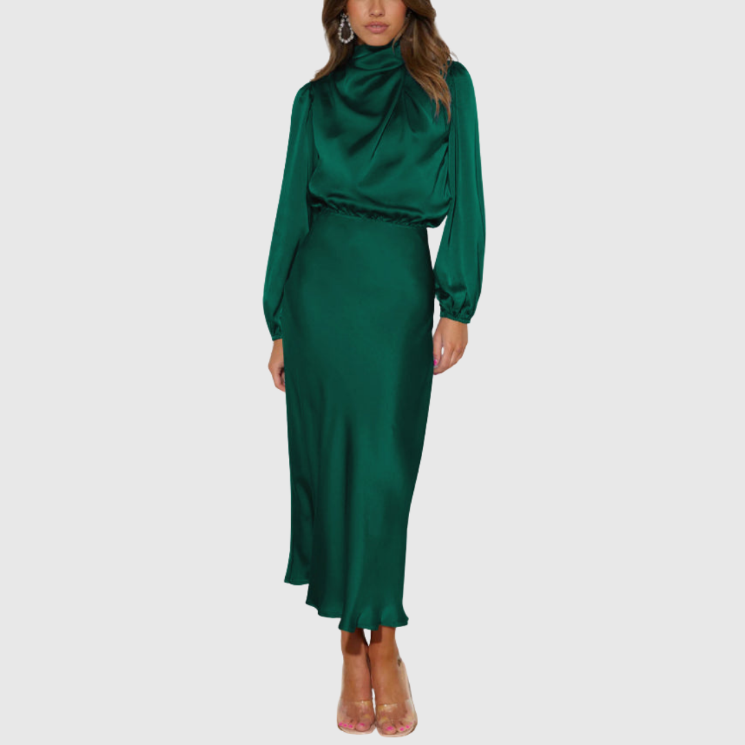 Maristella | Luxusní saténové maxi šaty