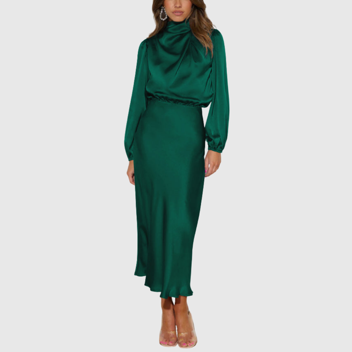 Maristella | Luxusní saténové maxi šaty