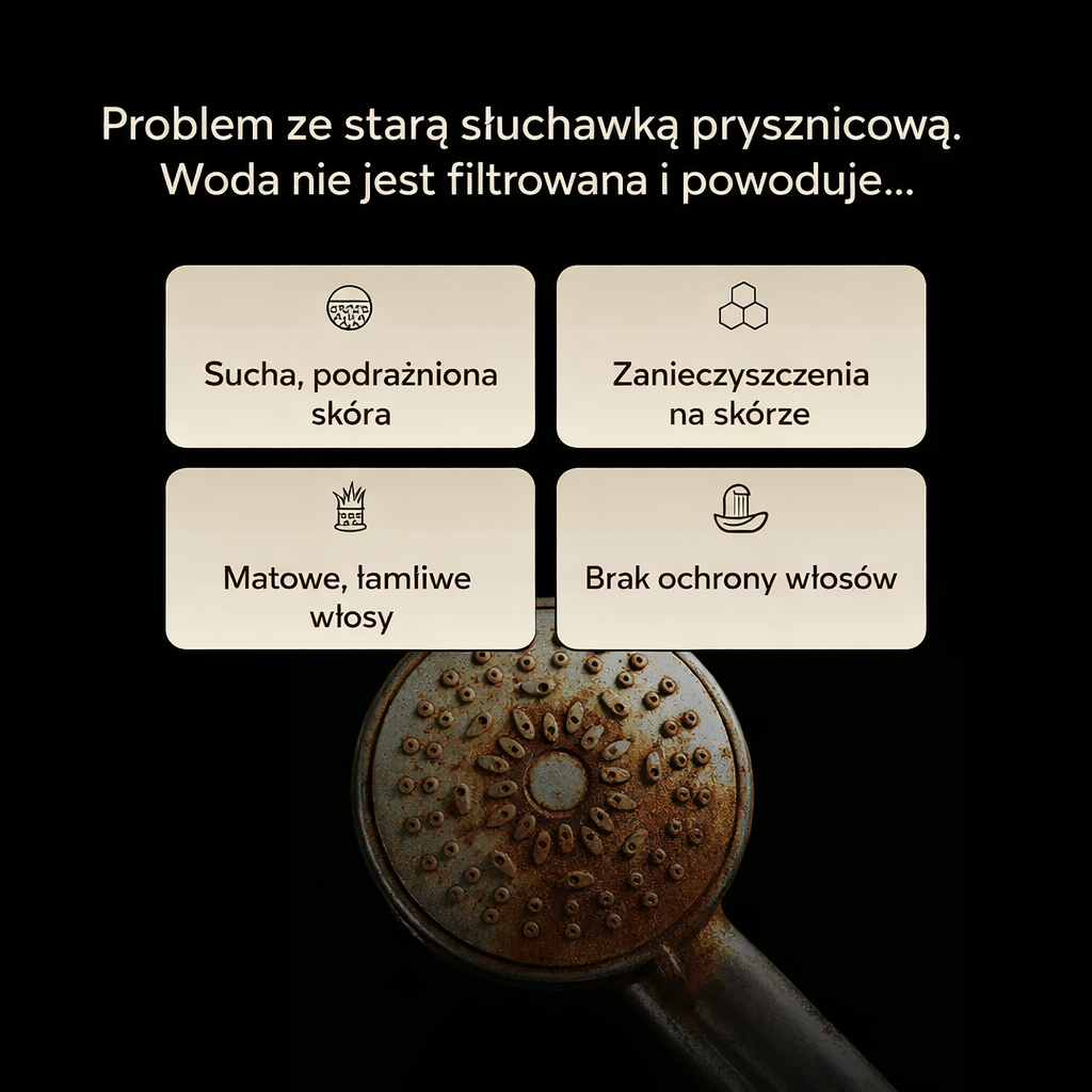 ELIO Pure™ 3-w-1 – słuchawka prysznicowa z filtrem