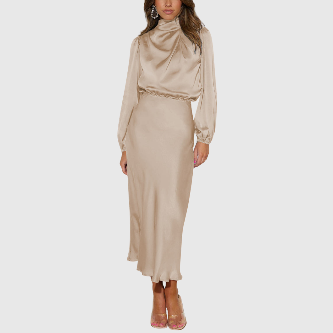 Maristella | Luxusní saténové maxi šaty