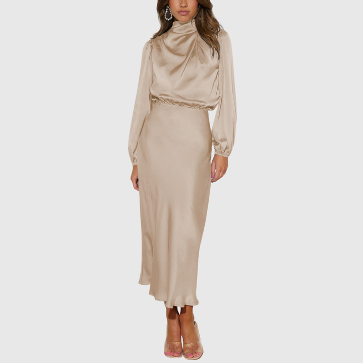 Maristella | Luxusní saténové maxi šaty