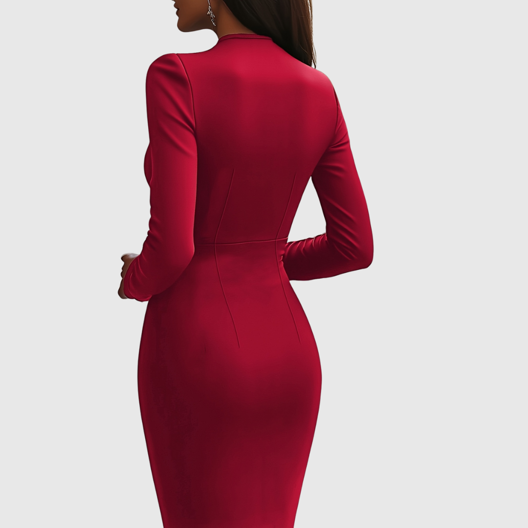 Arabella | Elegantní šaty s V výstřihem